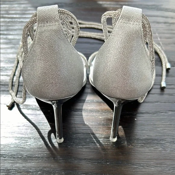 ALDO Silver Strappy Heels - Picture 12 of 15